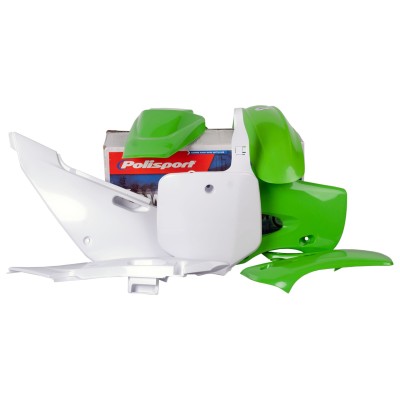 Kit plastic MX POLISPORT pentru Kawasaki KLX110-2002-09 OEM Color Kit plastic MX POLISPORT pentru Kawasaki KLX110-2002-09 OEM Color