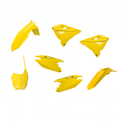 Kit plastic MX POLISPORT pentru Suzuki RM125 / RM250 -2001-08 Yellow (19)