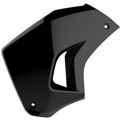 Capace plastice radiator Polisport Kawasaki KLR 650 Stanga - 2008-21 Black