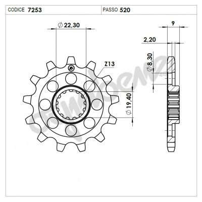 Pinion fata TROFEO 367253Z13