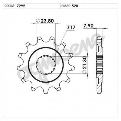 Pinion fata TROFEO 367292Z13