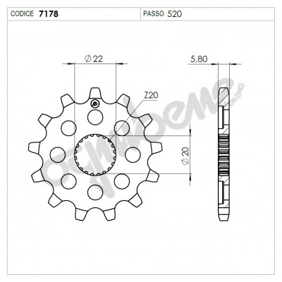 Pinion fata TROFEO 367178Z14