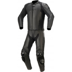 Combinezon din piele ALPINESTARS GP PLUS V3 BLACK/BLACK 2PC Combinezon din piele ALPINESTARS GP PLUS V3 BLACK/BLACK 2PC