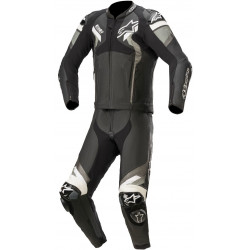 Combinezon din piele ALPINESTARS ATEM V4 BLACK/GREY/WHITE 2PC Combinezon din piele ALPINESTARS ATEM V4 BLACK/GREY/WHITE 2PC