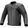 Geaca moto de piele ALPINESTARS FASTER V2 BLACK/BLACK