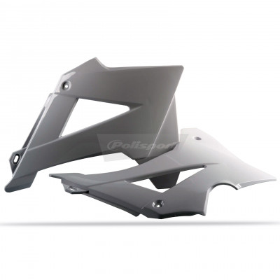 Capac plastic pentru radiator Polisport Husqvarna TC125; FC250 / 350 / 450 - 2019-21 Nardo Grey