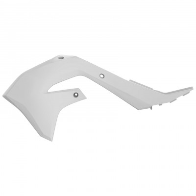 Capace laterale Polisport Kawasaki KX125 / 250 restiling KX450 - 2003-08 White
