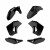 Kit plastic Enduro Polisport pentru Kawasaki KLR 650 - 2008-18 Black thumb