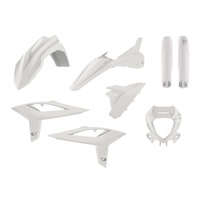 Kit plastic Enduro Full Polisport pentru BETA RR 250/300 2ST 350/400/450 4ST - 2020-21 White OEM Color