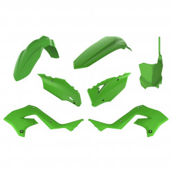 Kit plastic MX Polisport pentru Kawasaki KX125/250 restiling 450 (2020) - 2003-08 Green OEM Color Kit plastic MX Polisport pentru Kawasaki KX125/250 restiling 450 (2020) - 2003-08 Green OEM Color