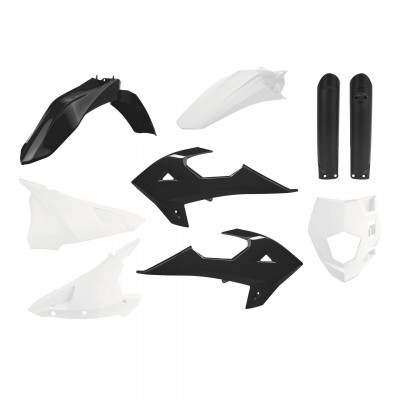 Kit plastic Enduro Polisport pentru GAS GAS EC/ECE -2018-2020 Black/White