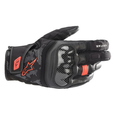Manusi moto ALPINESTARS SMX-Z DRYSTAR BLACK/FLUO RED