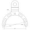Suport moto pentru telefon RAM-MOUNTS X-Grip B-410-A-UN10BU cu montare pe rezervor thumb