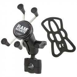 Suport moto pentru telefon RAM-MOUNTS X-Grip RAM-B-408-75-1-A-UN7U cu baza RAM Torque Marime B
