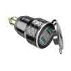 Adaptor dublu Interphone USB12V pana la 4.2A cu DIN connector thumb