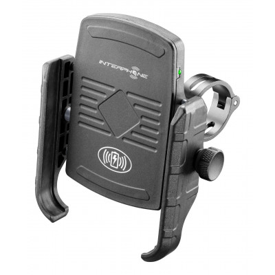 Suport moto universal Interphone pentru incarcare wireless, diametru 12-32 mm Suport moto universal Interphone pentru incarcare wireless, diametru 12-32 mm