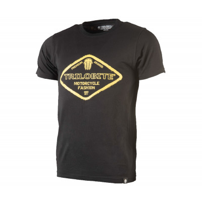 Tricou moto TRILOBITE 1830 STU T-SHIRT MENS BLACK