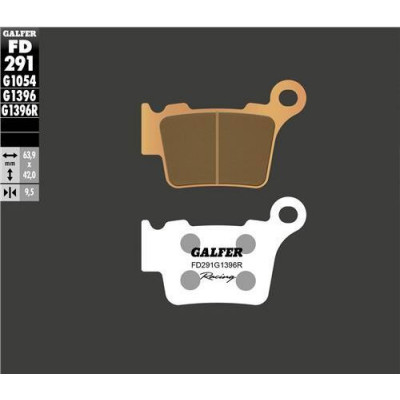 Placute frana spate Galfer SINTERED RACING COMPOUND FD291G1396R Placute frana spate Galfer SINTERED RACING COMPOUND FD291G1396R
