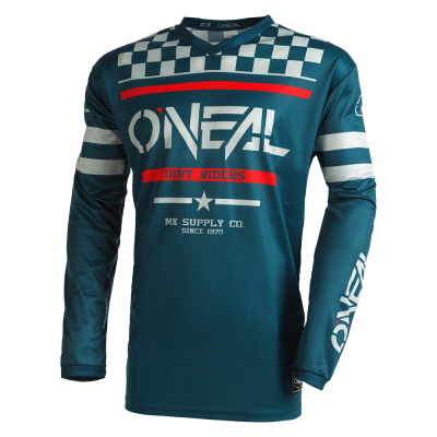 Bluza motocross O'NEAL SQUADRON V.22 TEAL/GRAY
