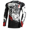 Bluza motocross O'NEAL MAYHEM SCARZ V.22 BLACK/WHITE/RED
