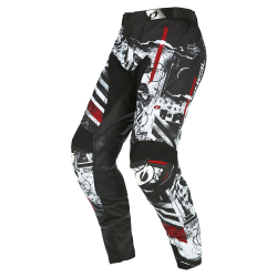 Pantaloni motocross  O'NEAL MAYHEM SCARZ V.22 BLACK/WHITE/RED
