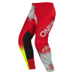 Pantaloni motocross O’NEAL ELEMENT RACEWEAR V.22 RED/GRAY/NEON YELLOW thumb