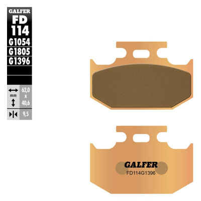 Placute frana spate Galfer SINTERED FD114G1396 Placute frana spate Galfer SINTERED FD114G1396