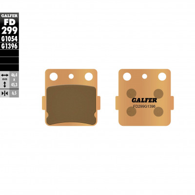 Placute frana spate Galfer SINTERED FD299G1396 Placute frana spate Galfer SINTERED FD299G1396
