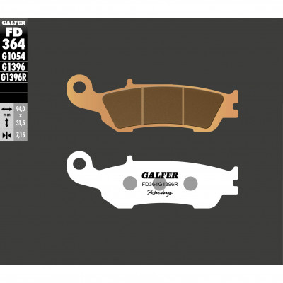 Placute frana fata Galfer SINTERED RACING FD364G1396R Placute frana fata Galfer SINTERED RACING FD364G1396R