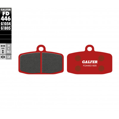 Placute frana fata Galfer TRIAL TOP FD446G1805 Placute frana fata Galfer TRIAL TOP FD446G1805