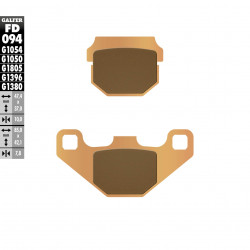 Placute frana fata/spate Galfer SINTERED SCOOTER FD094G1380