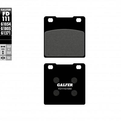 Placute moto spate Galfer SEMI METAL FD111G1054 Placute moto spate Galfer SEMI METAL FD111G1054
