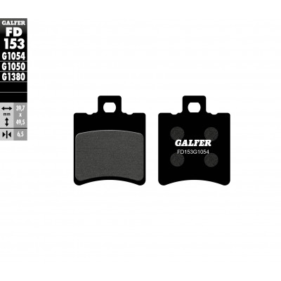 Placute frana fata/spate Galfer SEMI METAL FD153G1054 Placute frana fata/spate Galfer SEMI METAL FD153G1054