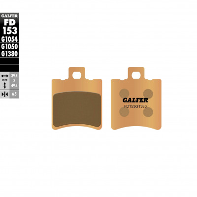 Placute frana fata/spate Galfer SINTERED SCOOTER FD153G1380 Placute frana fata/spate Galfer SINTERED SCOOTER FD153G1380
