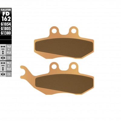 Placute frana fata Galfer SINTERED SCOOTER FD162G1380 Placute frana fata Galfer SINTERED SCOOTER FD162G1380