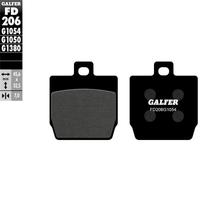 Placute frana fata/spate Galfer SEMI METAL FD206G1054 Placute frana fata/spate Galfer SEMI METAL FD206G1054