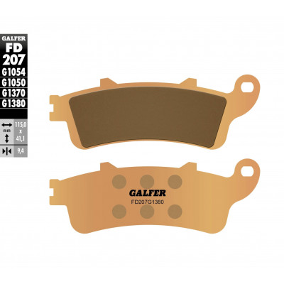 Placute frana fata/spate Galfer SINTERED SCOOTER FD207G1380 Placute frana fata/spate Galfer SINTERED SCOOTER FD207G1380
