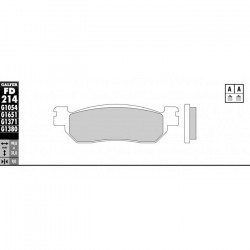 Placute frana fata/spate Galfer SINTERED SCOOTER FD214G1380