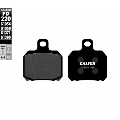 Placute moto fata/spate Galfer SEMI METAL FD220G1054 Placute moto fata/spate Galfer SEMI METAL FD220G1054