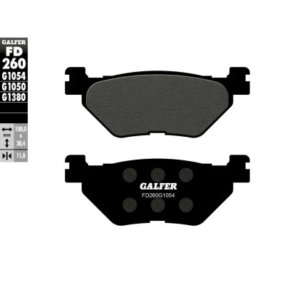 Placute frana spate Galfer SEMI METAL FD260G1054 Placute frana spate Galfer SEMI METAL FD260G1054