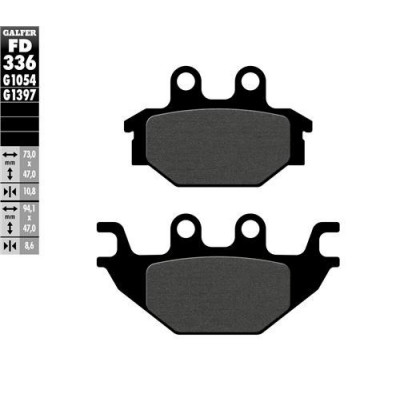 Placute frana fata/spate Galfer SEMI METAL FD336G1054 Placute frana fata/spate Galfer SEMI METAL FD336G1054