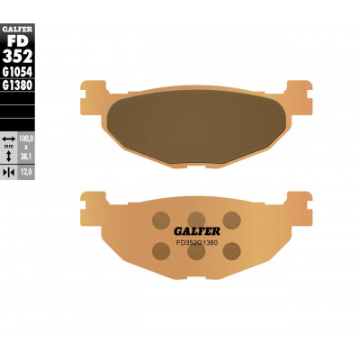 Placute frana spate Galfer SINTERED SCOOTER FD352G1380 Placute frana spate Galfer SINTERED SCOOTER FD352G1380