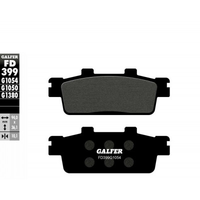 Placute frana fata/spate Galfer SEMI METAL FD399G1054 Placute frana fata/spate Galfer SEMI METAL FD399G1054
