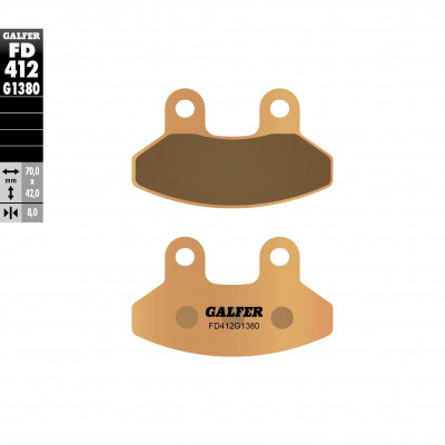 Placute frana fata Galfer SINTERED SCOOTER FD412G1380 Placute frana fata Galfer SINTERED SCOOTER FD412G1380
