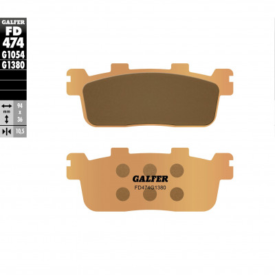 Placute frana spate Galfer SINTERED SCOOTER FD474G1380 Placute frana spate Galfer SINTERED SCOOTER FD474G1380