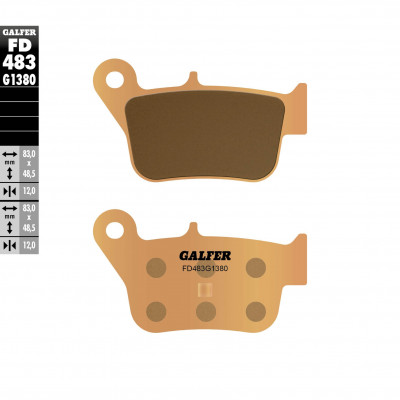 Placute frana spate Galfer SINTERED SCOOTER FD483G1380 Placute frana spate Galfer SINTERED SCOOTER FD483G1380