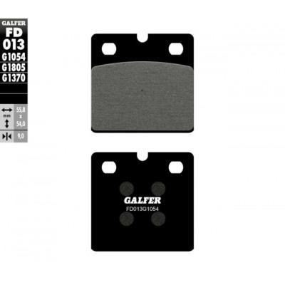 Placute frana fata/spate Galfer SEMI METAL FD013G1054 Placute frana fata/spate Galfer SEMI METAL FD013G1054