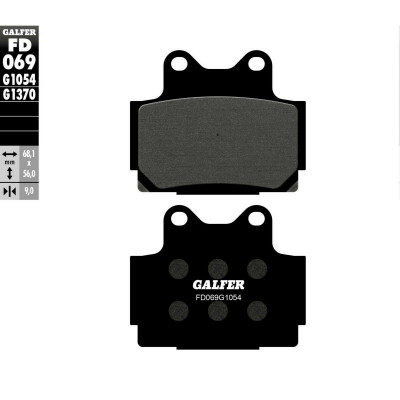 Placute moto fata/spate Galfer SEMI METAL FD069G1054 Placute moto fata/spate Galfer SEMI METAL FD069G1054