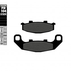 Placute frana fata/spate Galfer SEMI METAL FD104G1054