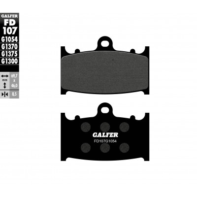Placute moto fata/spate Galfer SEMI METAL FD107G1054 Placute moto fata/spate Galfer SEMI METAL FD107G1054